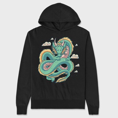 Vintage Dragon, Unisex Men's Hoodie