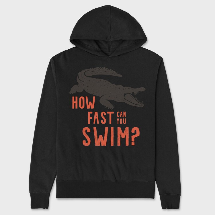 How Fast Can You Swim, Унисекс Мъжко Суичър