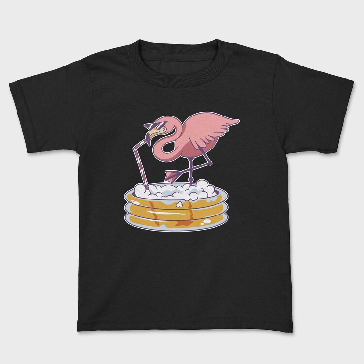 Flamigo Beer Pool, Kids' T-Shirt