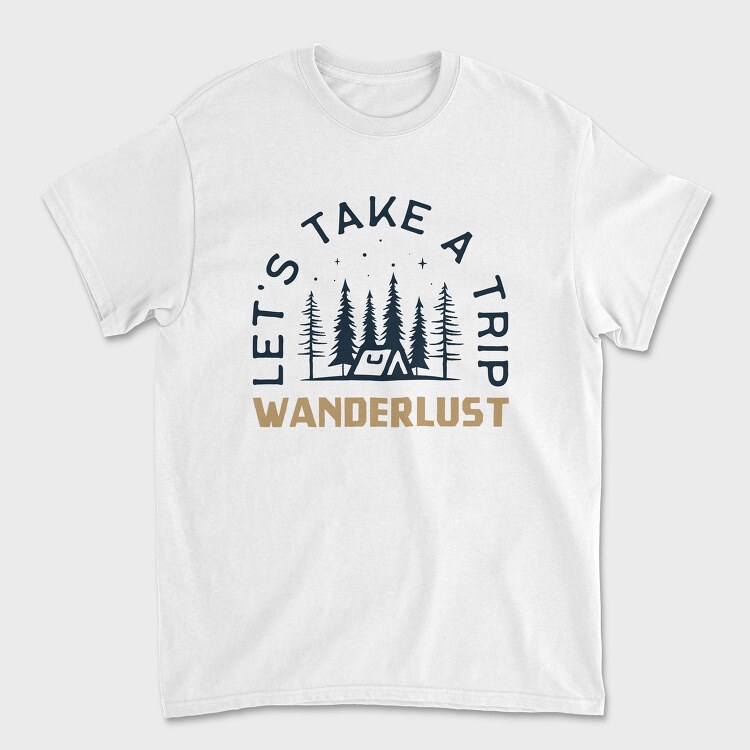 wander lust, Унисекс Мъжка Тениска