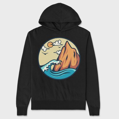 Mountain Illustration 2, Unisex Men's Hoodie