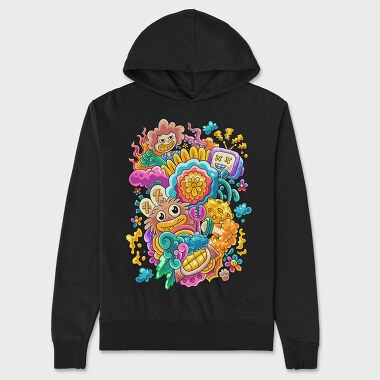 Colorful Collage, Unisex Men's Hoodie