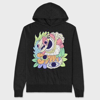 Colorful Creature 1, Unisex Men's Hoodie