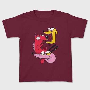 Crazy Dog, Kids' T-Shirt