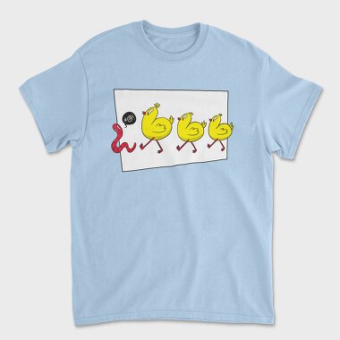 Worm Chicks, Unisex Men's T-Shirt