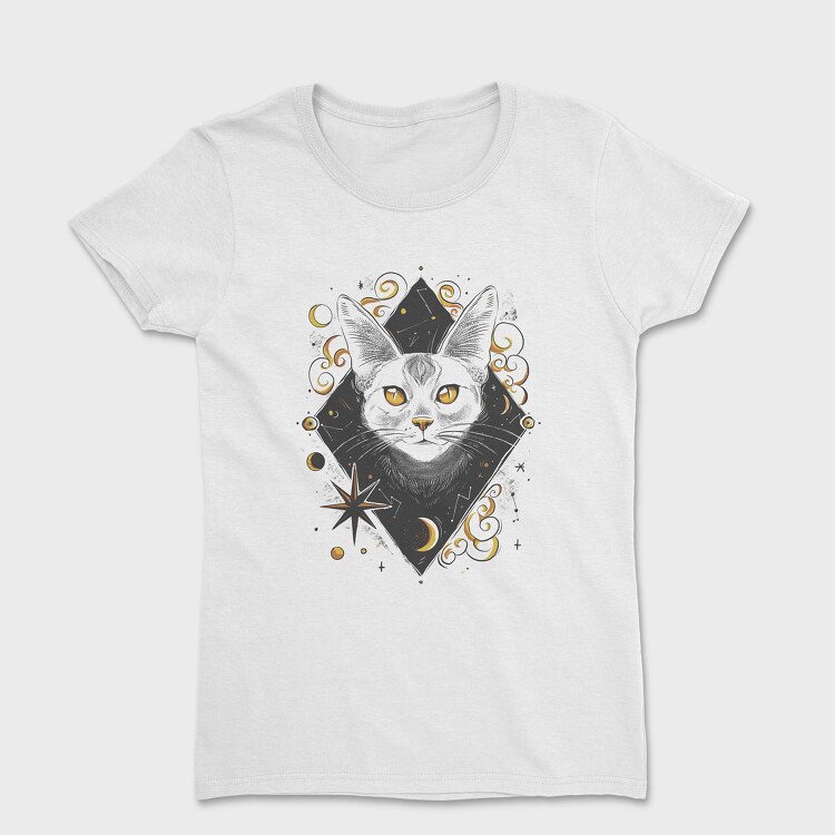 Cosmic Cat Orange, Women's T-Shirt
