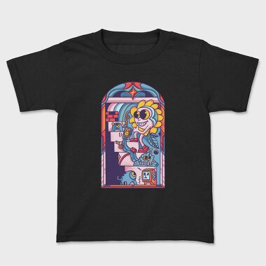 Abstract Cartoon Flower, Kids' T-Shirt