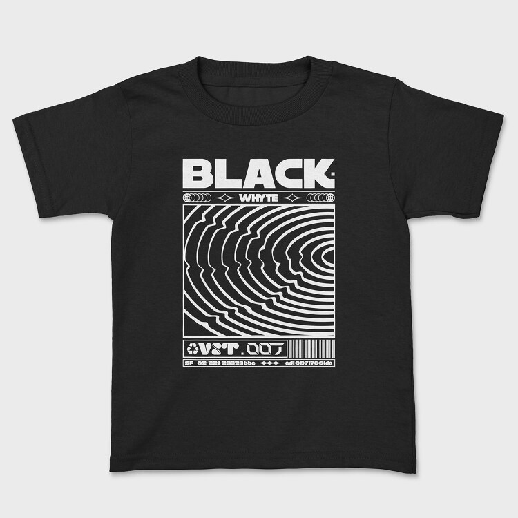 Black Whyte, Kids' T-Shirt