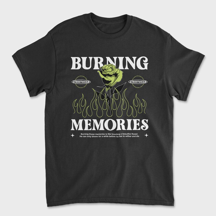 Burning Memories, Unisex Men's T-Shirt