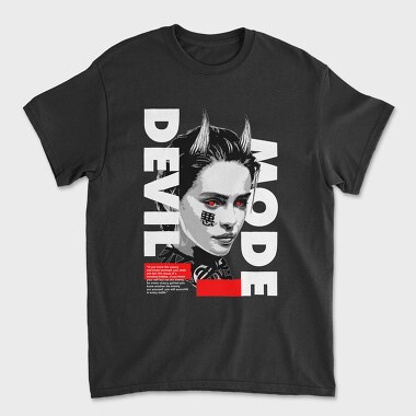 Devil Mode, Unisex Men's T-Shirt