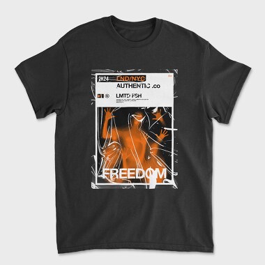 Freedom Orange Shadow, Unisex Men's T-Shirt