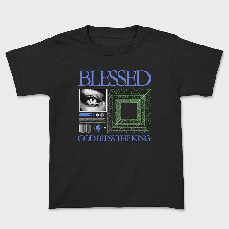 God Bless the King, Kids' T-Shirt