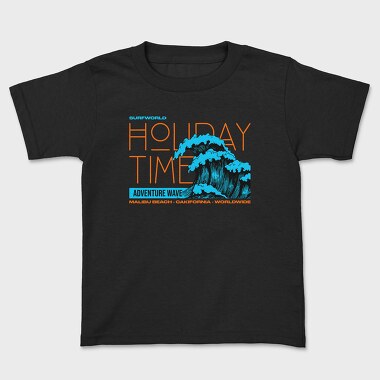 Holiday Time Wave, Kids' T-Shirt