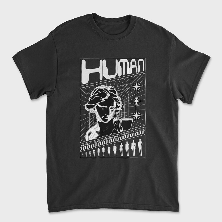 Human, Унисекс Мъжка Тениска