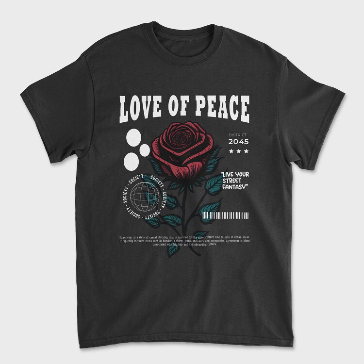 Love of Peace, Unisex Men's T-Shirt