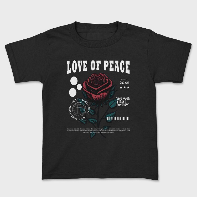 Love of Peace, Kids' T-Shirt