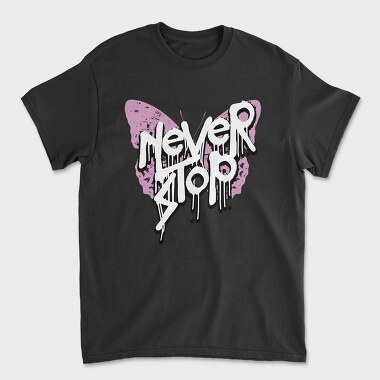 Never Stop Graffiti, Unisex Men's T-Shirt