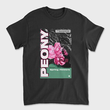 Peony, Unisex Men's T-Shirt