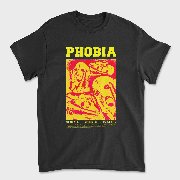 Phobia, Унисекс Мъжка Тениска