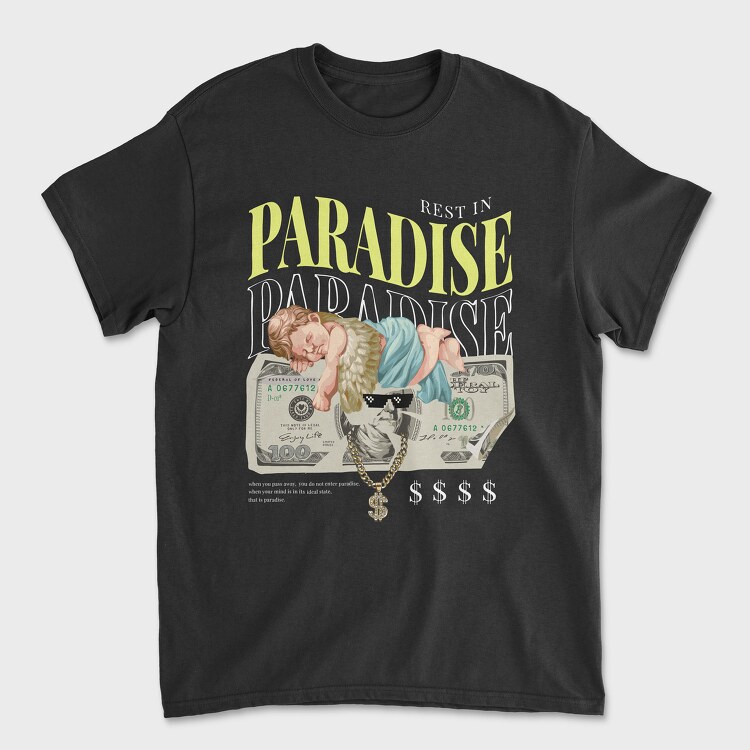 Rest in Paradise, Unisex Men's T-Shirt