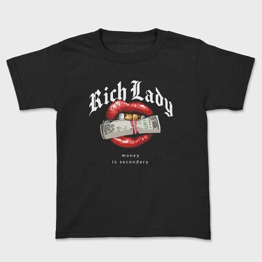 Rich Lady, Kids' T-Shirt