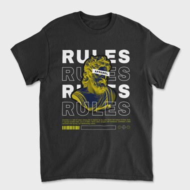 Rules Yellow, Unisex Men's T-Shirt