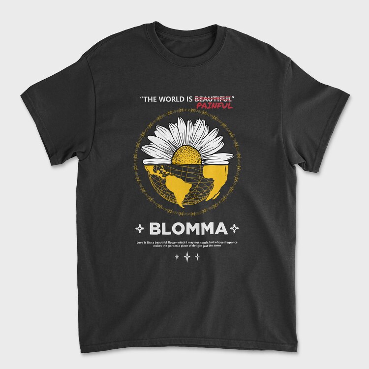 The World Is Painful, Унисекс Мъжка Тениска