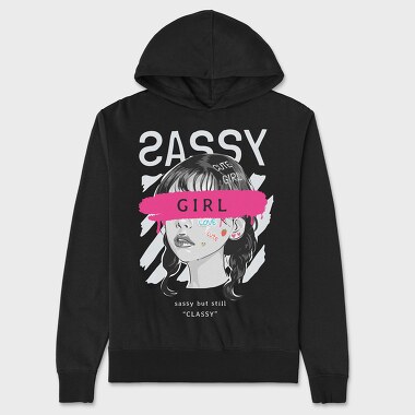 Sassy Girl, Unisex Men's Hoodie