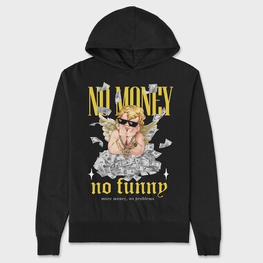 No Money No Fun Angel, Unisex Men's Hoodie