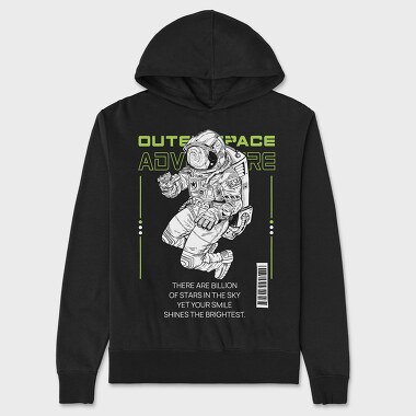 Outer Space Adventure, Unisex Men's Hoodie
