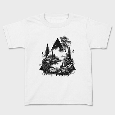Landscape Triangle, Kids' T-Shirt