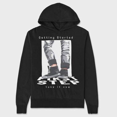 First Step, Unisex Men's Hoodie