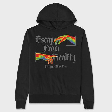 Unisex Men's Hoodie, Set Your Mind Free