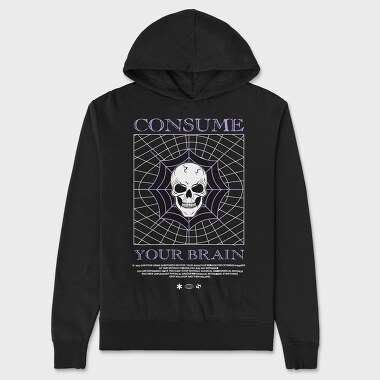 Consume Your Brain, Unisex Men's Hoodie