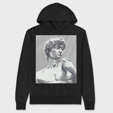 David Statue, Unisex Men's Hoodie