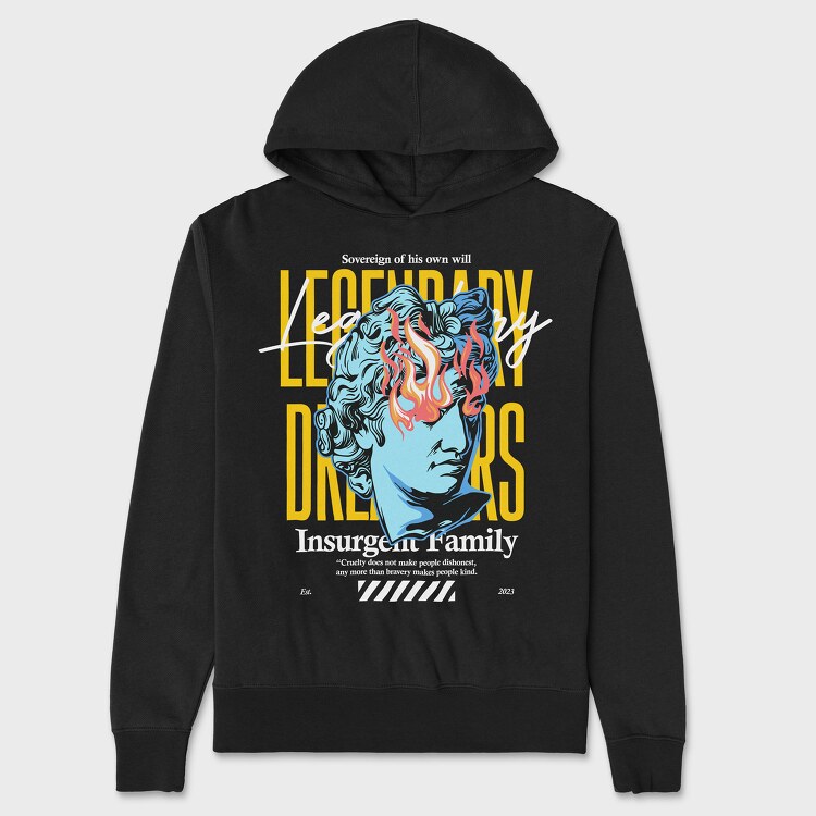 Legendary Dreamers, Unisex Men's Hoodie