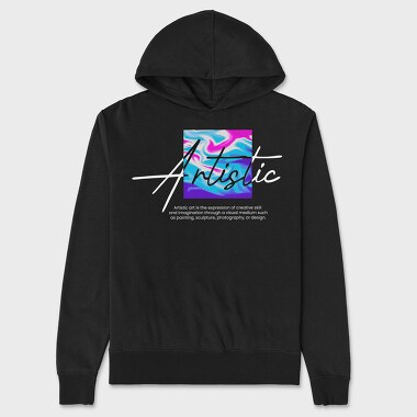 Artistic, Unisex Men's Hoodie