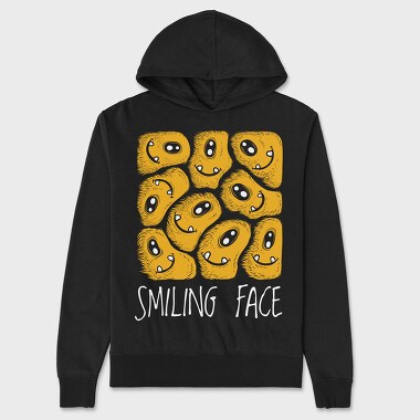 Unisex Men's Hoodie, Smiling Face