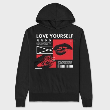 Love Yourself, Unisex Men's Hoodie