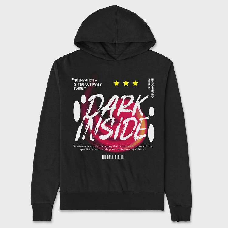 Dark Inside, Unisex Men's Hoodie