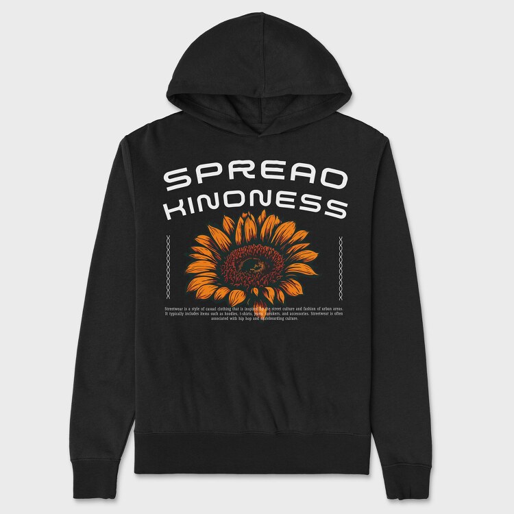 Spread Kindness, Unisex Men's Hoodie