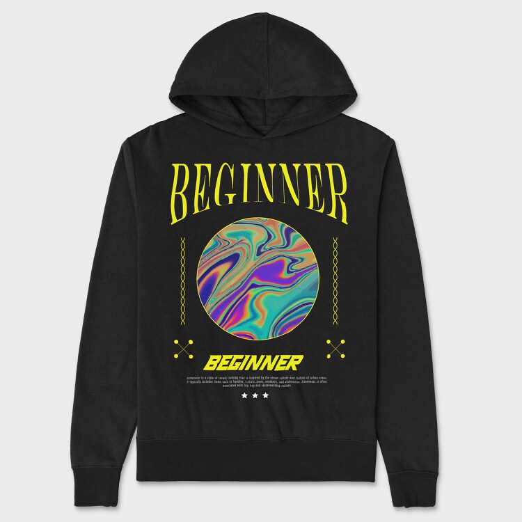 Beginner, Unisex Men's Hoodie