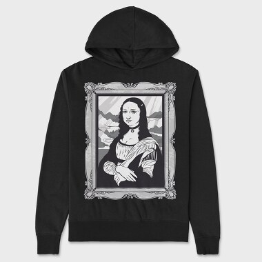 Унисекс Мъжко Суичър, Gothic Mona Lisa