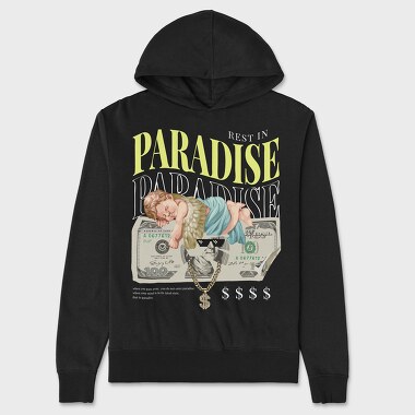 Rest in Paradise, Unisex Men's Hoodie