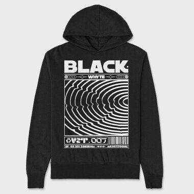 Black Whyte, Unisex Men's Hoodie