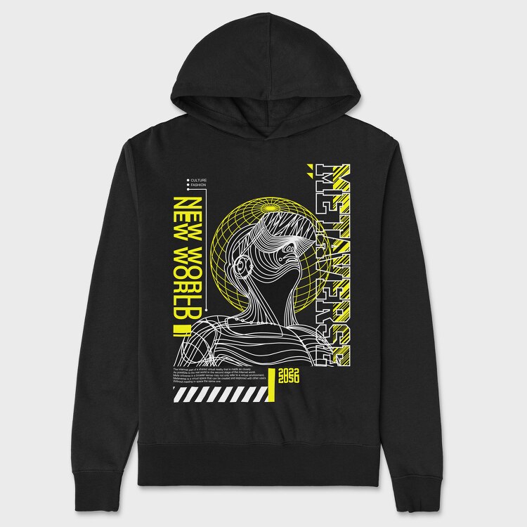 Metaverse, Unisex Men's Hoodie