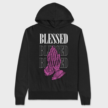 Blessed Skeleton Hands, Unisex Men's Hoodie