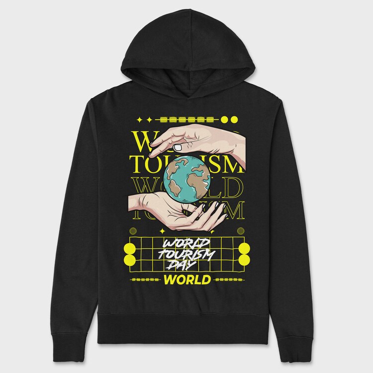 World Tourism, Unisex Men's Hoodie