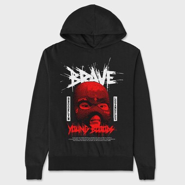 Brave Young, Unisex Men's Hoodie