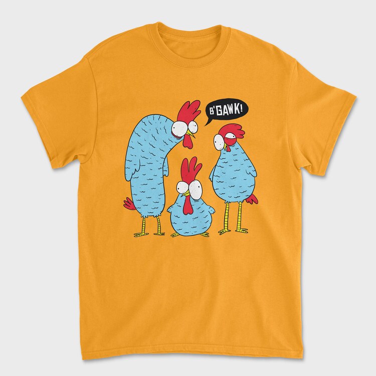 Crazy Chicken, Unisex Men's T-Shirt